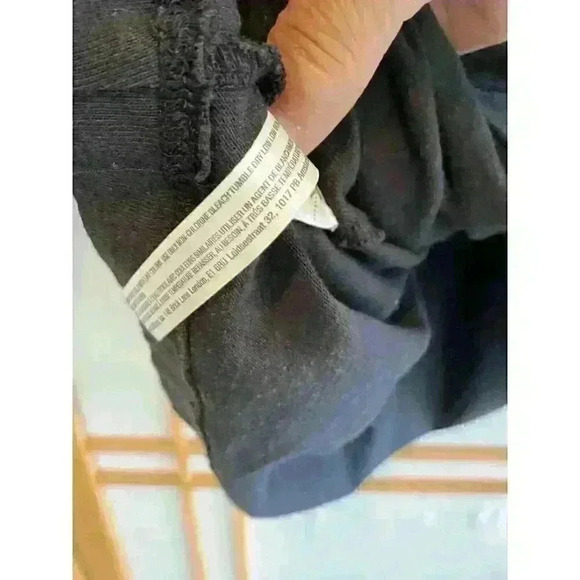 Free People Mini Boho Dress Black babydoll Size S/P Lunch Date Long Sleeve - Picture 8 of 10